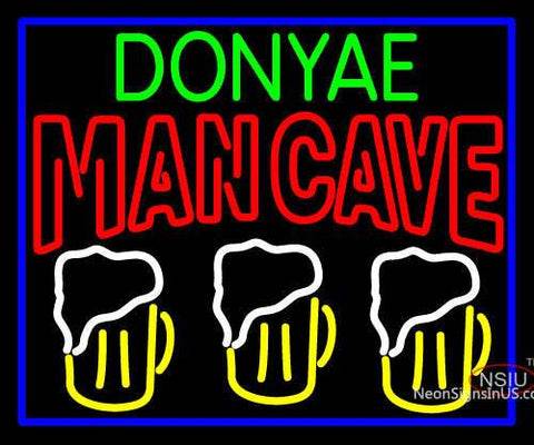 Custom Donyae Man Best Friend Beer Glasses Man Cave Neon Sign 