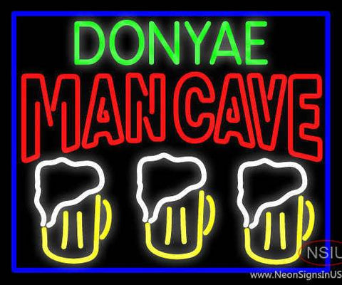 Custom Donyae Man Best Friend Beer Glasses Man Cave Real Neon Glass Tube Neon Sign 