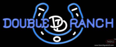 Custom Double D Ranch A Horseshoe Real Neon Glass Tube Neon Sign 