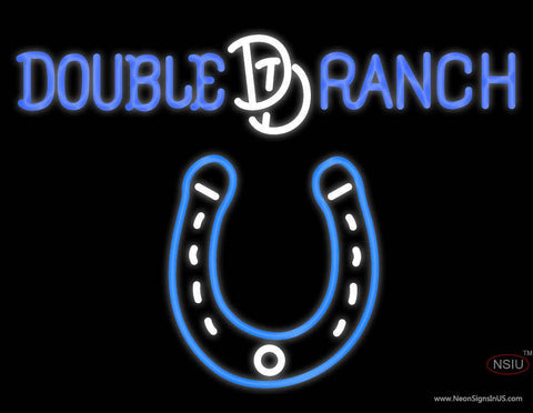 Custom Double D Ranch A Horseshoe Real Neon Glass Tube Neon Sign 