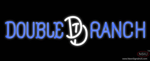 Custom Double D Ranch A Horseshoe Real Neon Glass Tube Neon Sign 