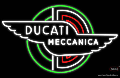 Custom Ducati Meccanica Bologna Real Neon Glass Tube Neon Sign 