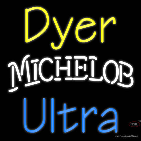 Custom Dyer Michelob Ultra Real Neon Glass Tube Neon Sign 