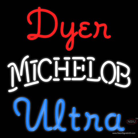Custom Dyer Michelob Ultra Real Neon Glass Tube Neon Sign 