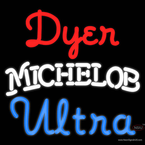 Custom Dyer Michelob Ultra Real Neon Glass Tube Neon Sign 