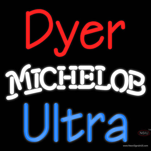 Custom Dyer Michelob Ultra Real Neon Glass Tube Neon Sign 
