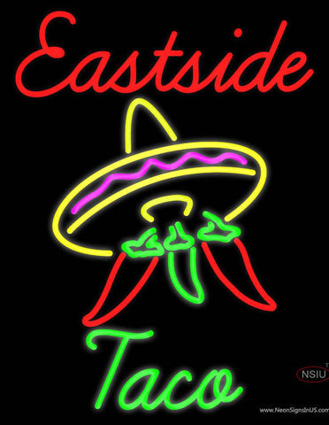 Custom Eastside Taco Real Neon Glass Tube Neon Sign 
