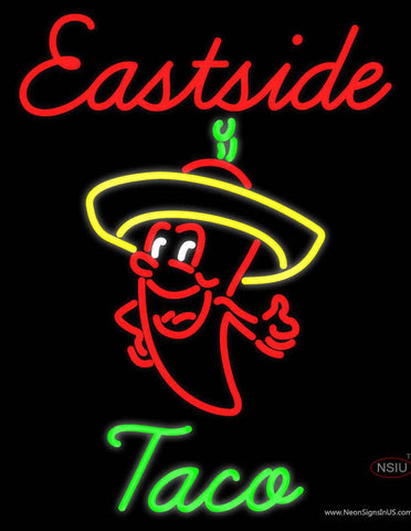 Custom Eastside Taco Real Neon Glass Tube Neon Sign 