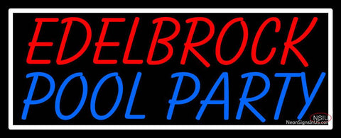 Custom Edelbrock Pool Party Neon Sign  