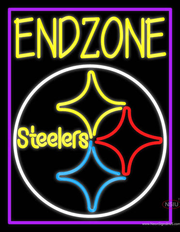 Custom Endzone Steelers Logo Real Neon Glass Tube Neon Sign 