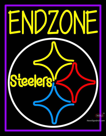 Custom Endzone Steelers Logo Neon Sign  