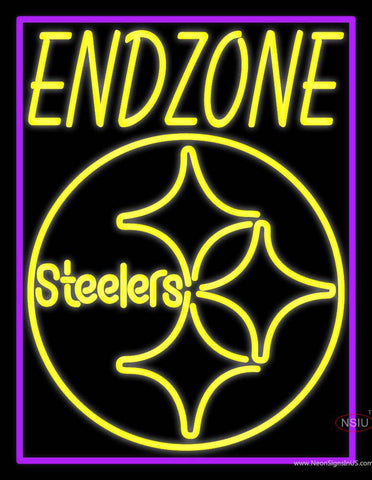 Custom Endzone Steelers Logo Real Neon Glass Tube Neon Sign 