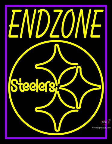 Custom Endzone Steelers Logo Neon Sign  