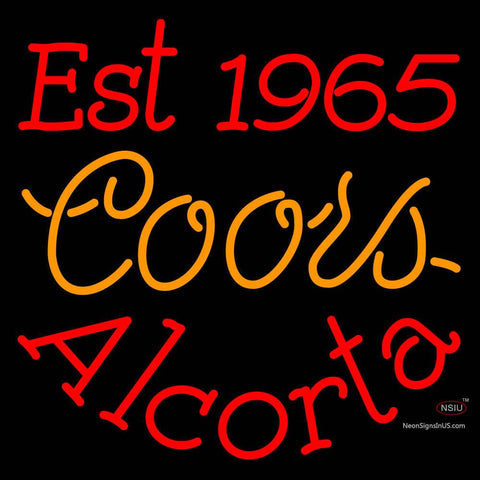Custom Est  Alcorta Neon Sign  
