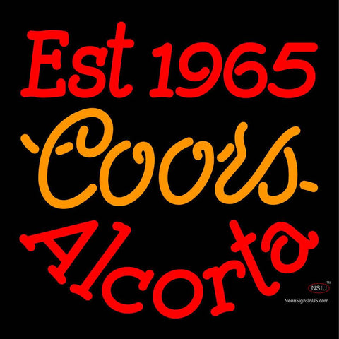 Custom Est  Alcorta Neon Sign  