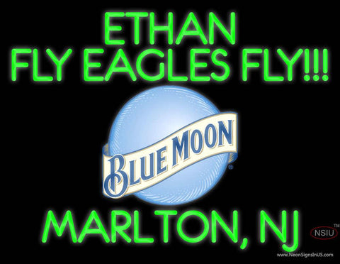 Custom Ethan Fly Eagles Fly Real Neon Glass Tube Neon Sign 