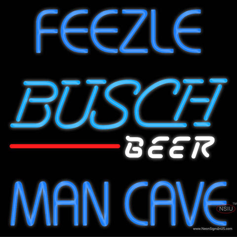 Custom Feezle Mancave Busch Beer Real Neon Glass Tube Neon Sign 