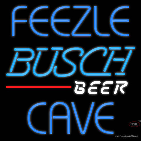 Custom Feezle Mancave Busch Beer Real Neon Glass Tube Neon Sign 