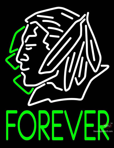 Custom Fighting Sioux Forever Logo Neon Sign  