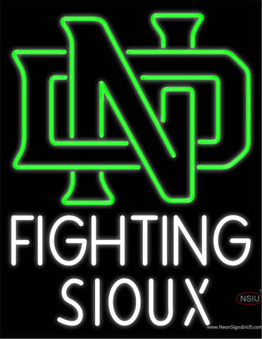 Custom Fighting Sioux Real Neon Glass Tube Neon Sign 