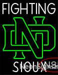 Custom Fighting Sioux Neon Sign  