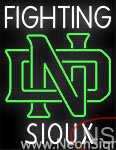 Custom Fighting Sioux Real Neon Glass Tube Neon Sign 