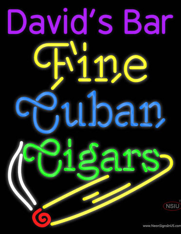 Custom Fine Cuban Cigars Real Neon Glass Tube Neon Sign 