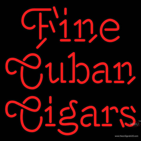 Custom Fine Cuban Cigars Real Neon Glass Tube Neon Sign 