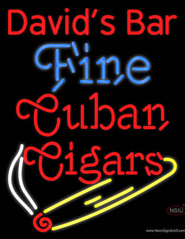 Custom Fine Cuban Cigars Real Neon Glass Tube Neon Sign 