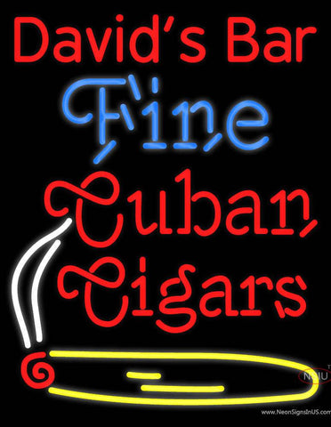 Custom Fine Cuban Cigars Real Neon Glass Tube Neon Sign 