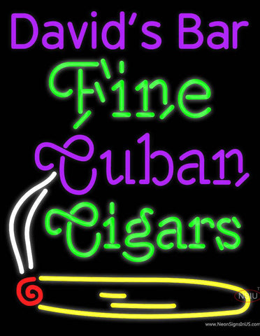 Custom Fine Cuban Cigars Real Neon Glass Tube Neon Sign 