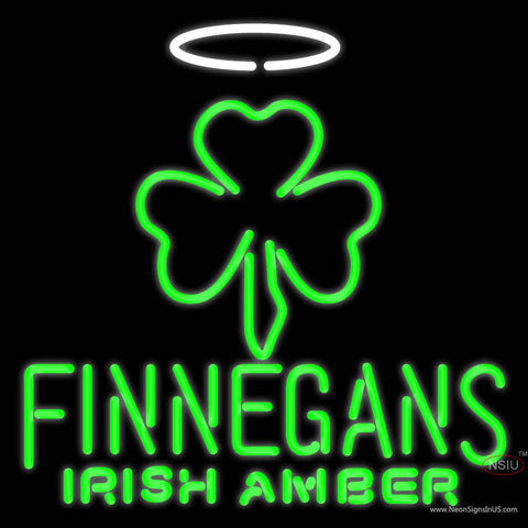 Custom Finnegans Irish Amber Real Neon Glass Tube Neon Sign 