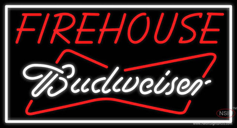 Custom Firehouse Budweiser Real Neon Glass Tube Neon Sign 