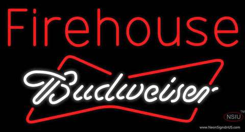 Custom Firehouse Budweiser Real Neon Glass Tube Neon Sign 