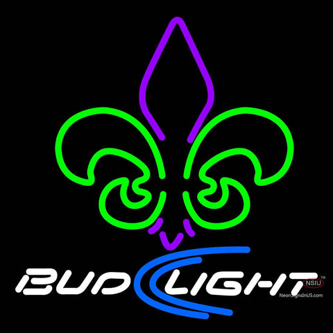 Custom Fleur De Lis Bud Light Neon Sign  