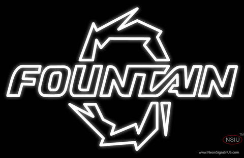 Custom Fountain Logo Real Neon Glass Tube Neon Sign 