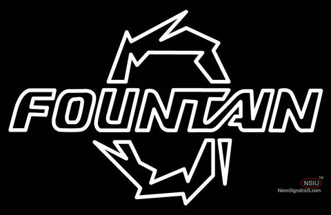 Custom Fountain Logo Neon Sign  