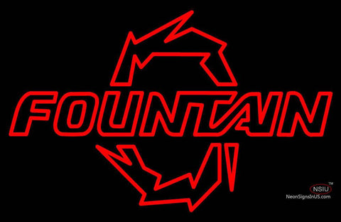Custom Fountain Logo Neon Sign  