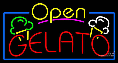 Custom Gelato Open Neon Sign  