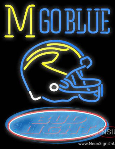 Custom Mgoblue Bud Light Logo Real Neon Glass Tube Neon Sign 