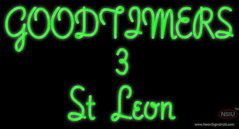 Custom Goodtimers  St Leon Real Neon Glass Tube Neon Sign 
