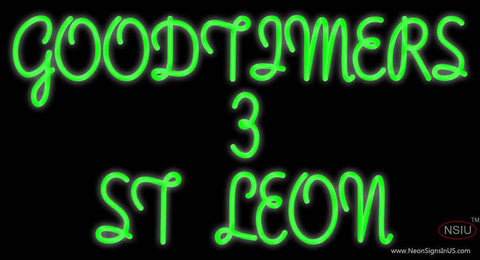 Custom Goodtimers  St Leon Real Neon Glass Tube Neon Sign 
