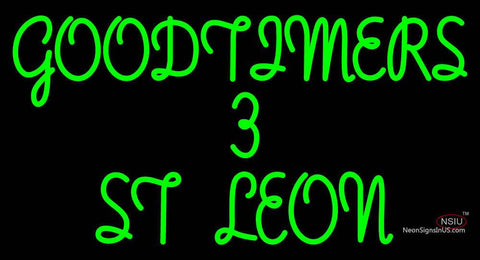 Custom Goodtimers  St Leon Neon Sign  