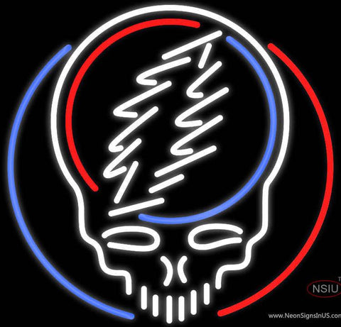 Custom Grateful Dead Logo Rock Band Real Neon Glass Tube Neon Sign 