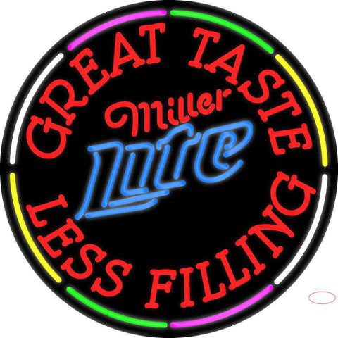 Custom Great Taste Less Filling Real Neon Glass Tube Neon Sign 