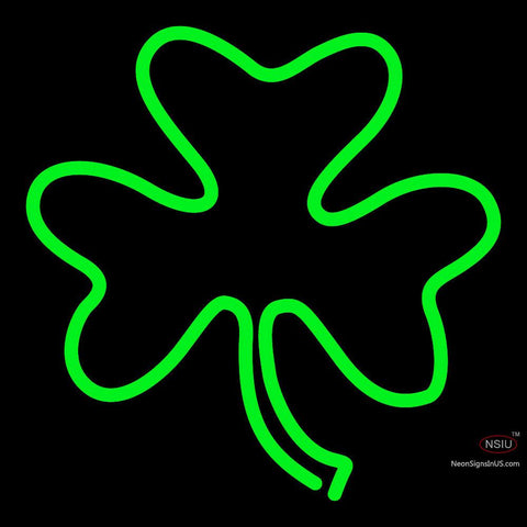 Custom Green shamrock Logo Neon Sign  