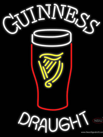 Custom Guinness Draught Glass Neon Beer Sign 