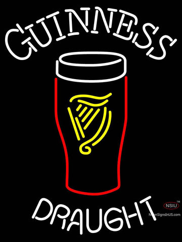 Custom Guinness Draught Glass Neon Beer Sign  