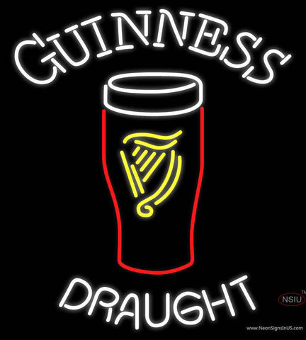 Custom Guinness Draught Glass Neon Beer Sign 