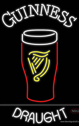 Custom Guinness Draught Glass Neon Beer Sign 